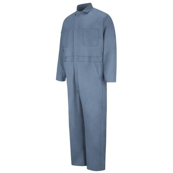 Red Kap Men's Size 60 Postman Blue Button Front Cotton Coverall