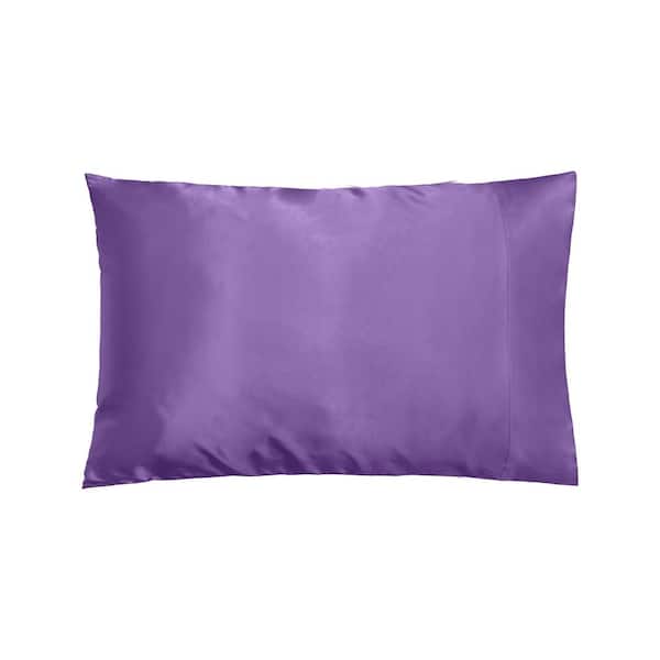 Unbranded Deep Lavender Satin Standard Pillowcase