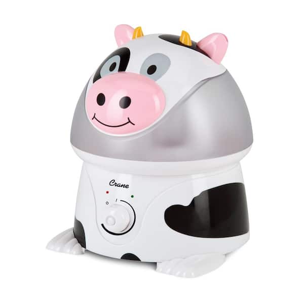 Crane 1 Gal. Adorable Ultrasonic Cool Mist Humidifier for Medium to Large Rooms up to 500 sq. ft. - Cow