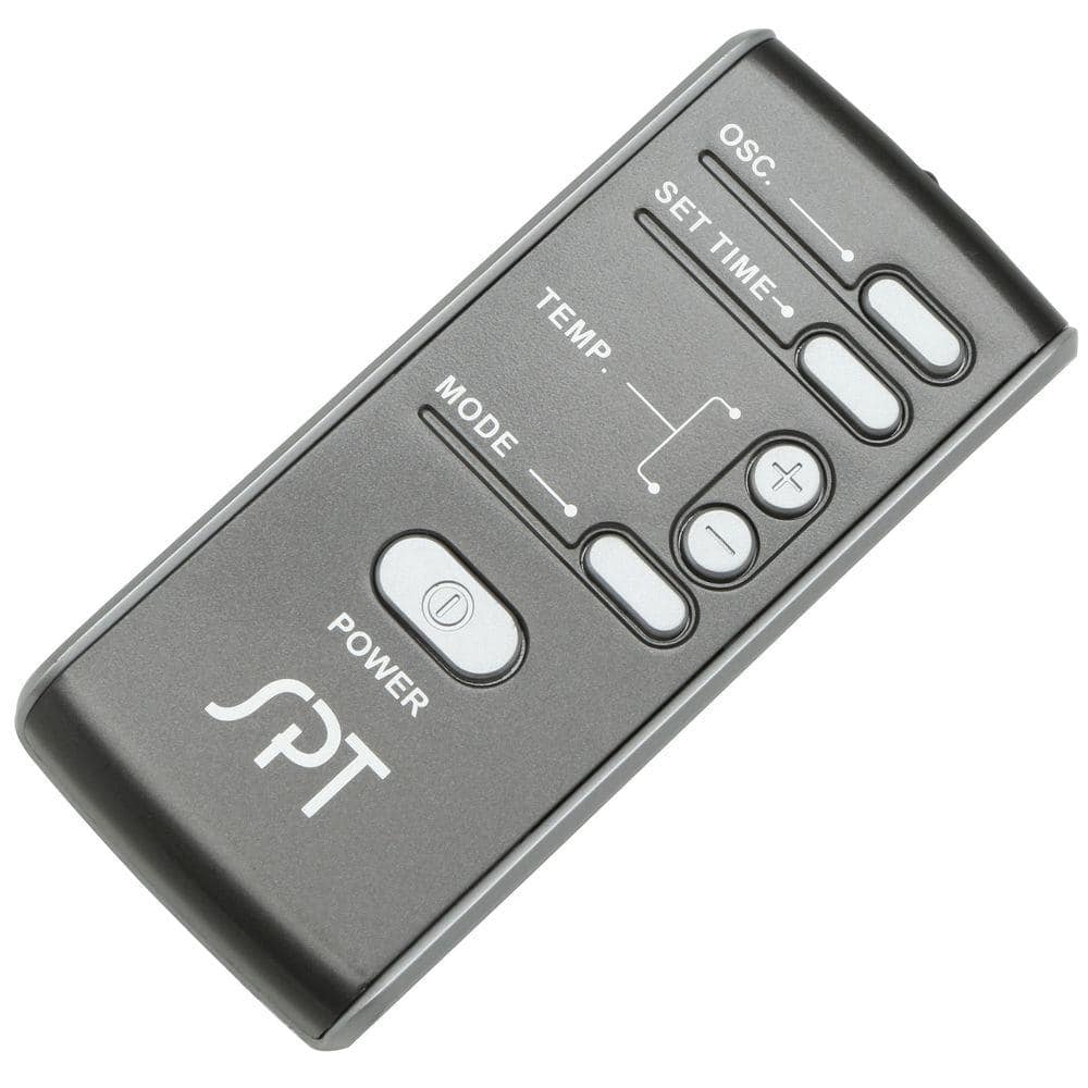 Silver 28.5" Ceramic Tower Heater with Thermostat and Remote