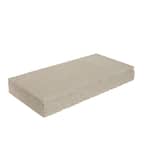 8 in. x 2 in. x 16 in. Gray Concrete Top Cap Block
