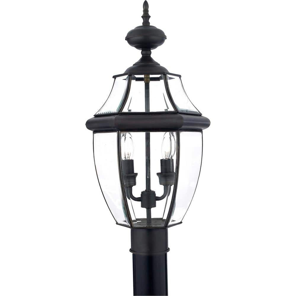 Quoizel Newbury 1-Light Medici Bronze Outdoor Post Lantern