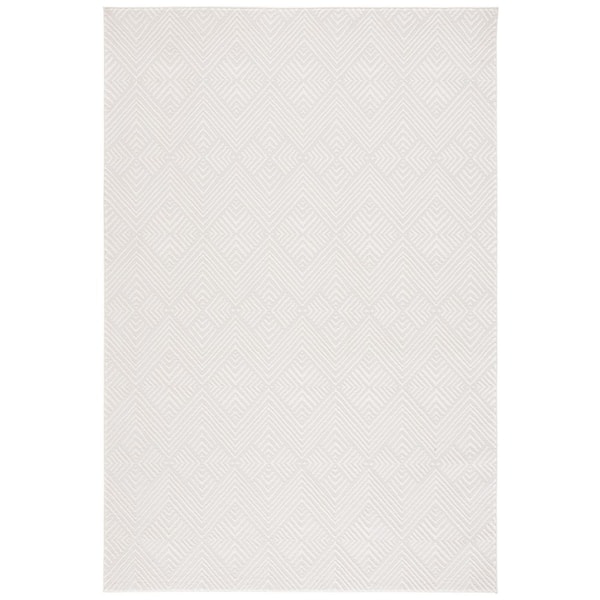 Revive 7 ft. x 9 ft. Ivory Diamond Area Rug
