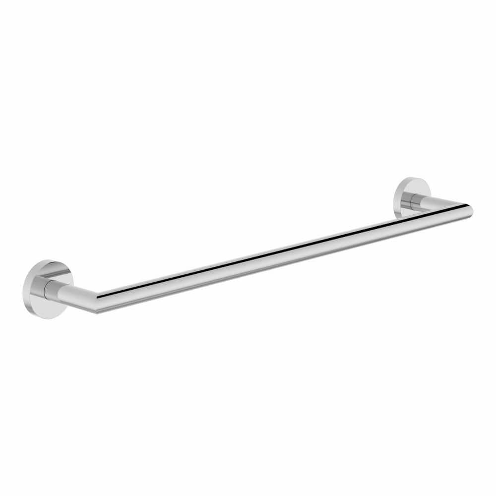 Identity Chrome 18-Inch Wall-Mounted Metal Towel Bar