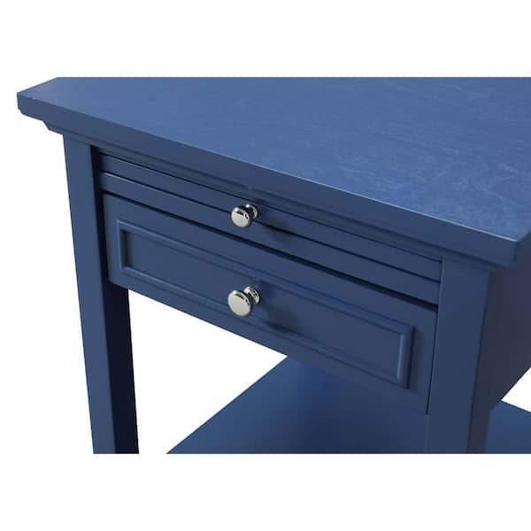 Convenience Concepts American Heritage Cobalt Blue Logan End Table