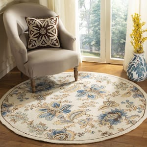 Chelsea Ivory 8 ft. x 10 ft. Floral Oval Area Rug