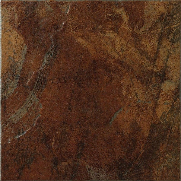 Marazzi Imperial Slate 12 in. x 12 in. Rust Ceramic Floor and Wall Tile (14.53 sq. ft. / case)