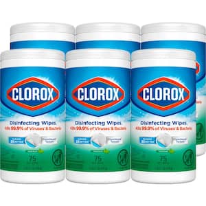 75-Count Fresh Scent Bleach Free Disinfecting Cleaning Wipes (6-Pack)