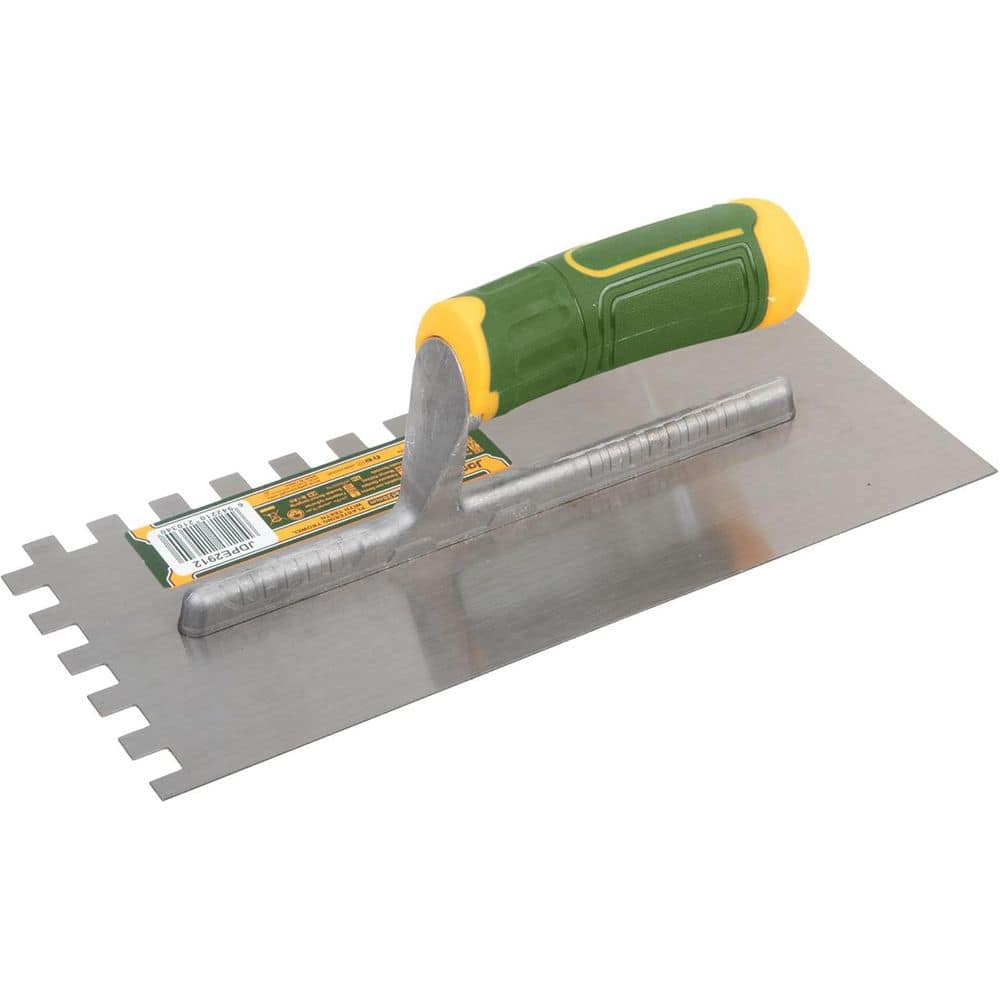 11 x 4.7 in. Plastering Trowel with SQ Teeth Notch Masonry Hand Tool for Tile Work Comfortable Grip price history on PriceWatchPro