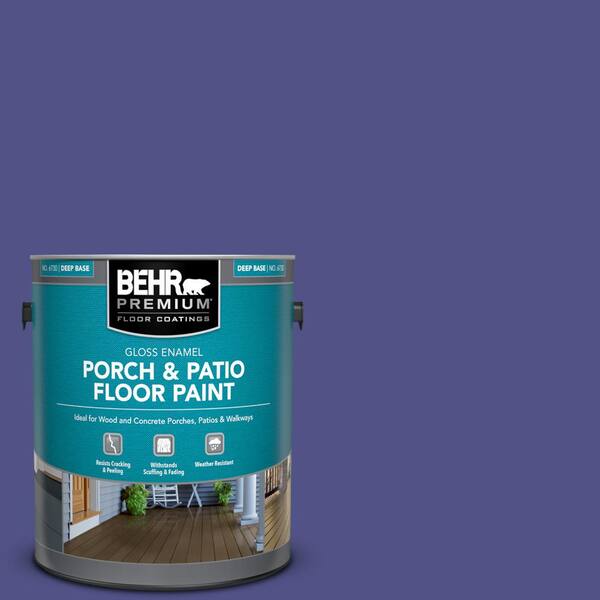 BEHR PREMIUM 1 gal. #P550-7 Purple Prince Gloss Enamel Interior/Exterior Porch and Patio Floor Paint