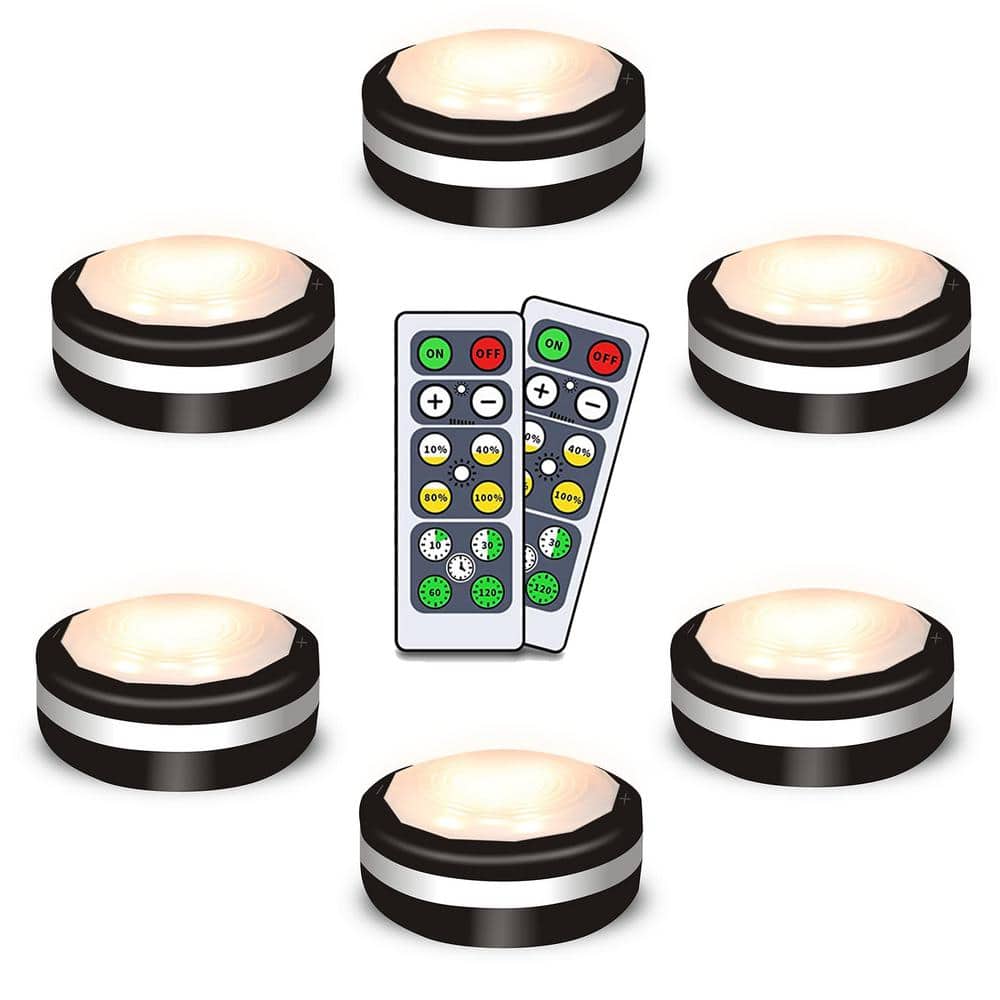 Modern Wirelesss Battery Operated 1-Light Dimmable Warm White Integrated LE