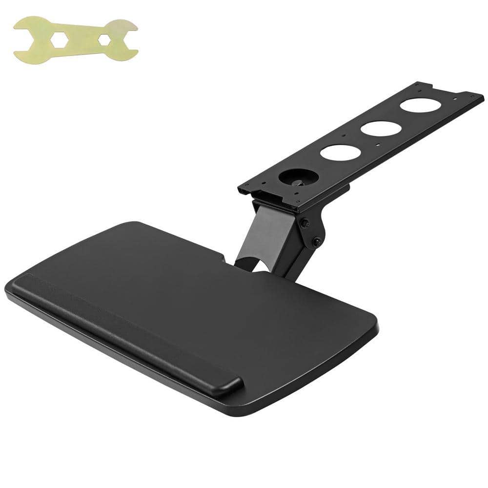SVOPES Adjustable Keyboard Tray under Desk, 25 x 9.8 in., Height and Angle Adjustable, Slide-Out Keyboard Holder for Home