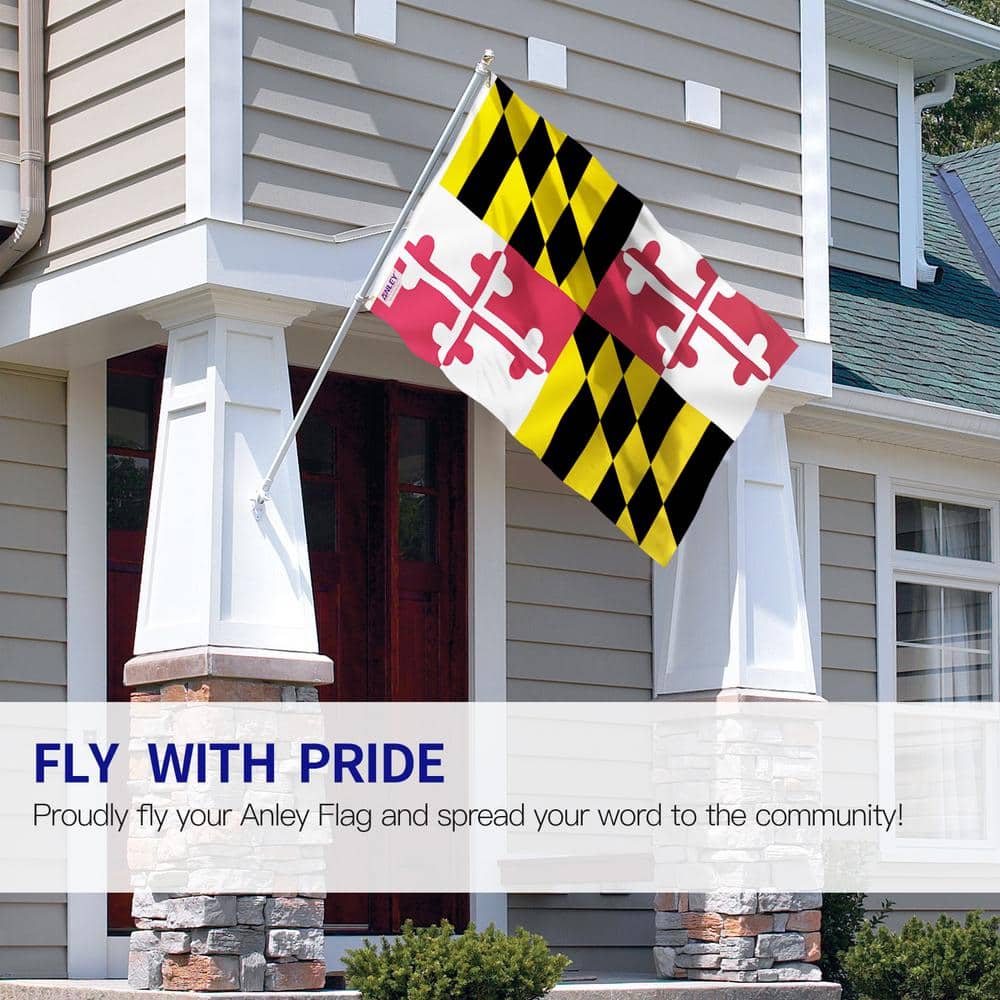 Maryland State 3x5 Foot Polyester Flag Pack of 2