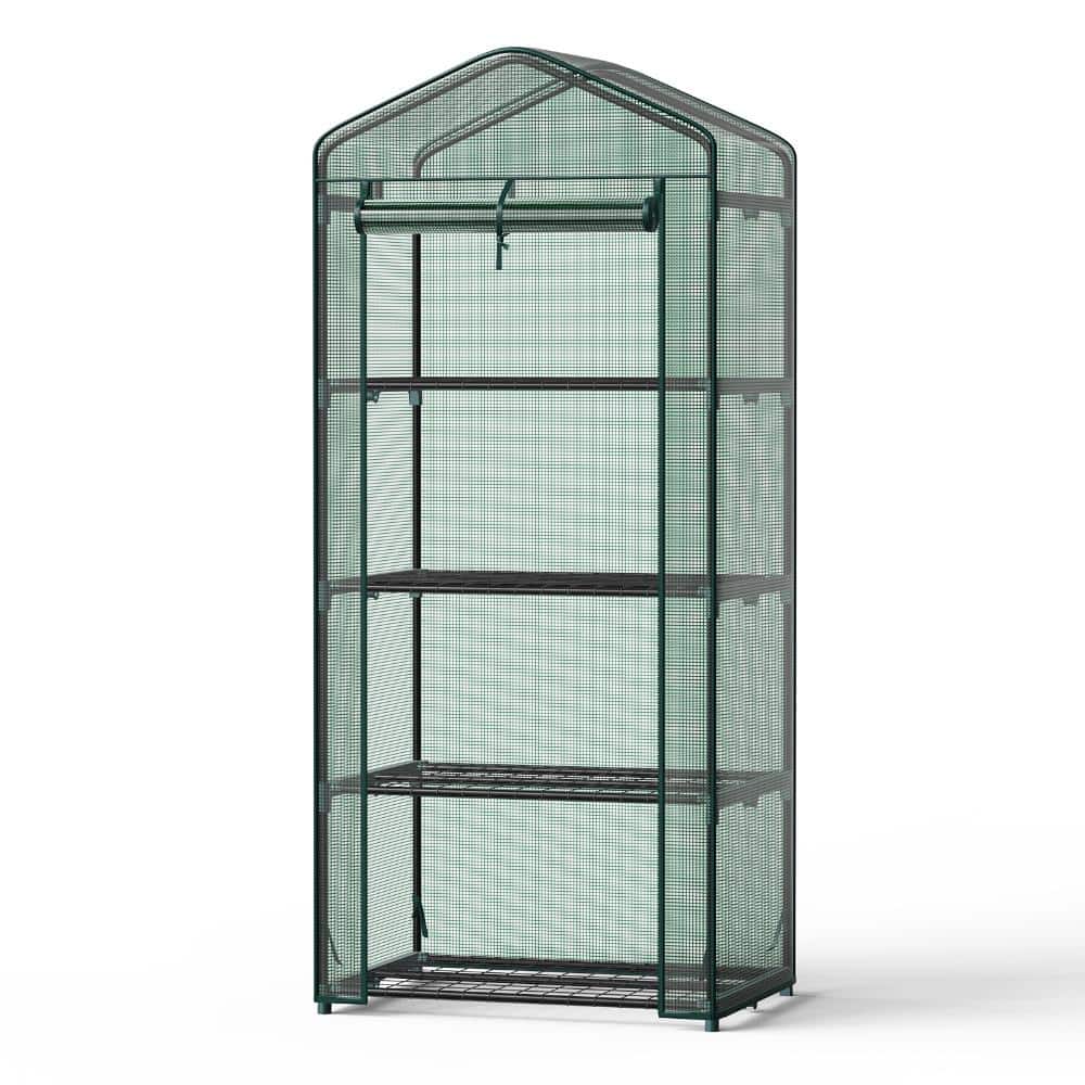 27 in. W x 20 in. D x 65 in. H Green Portable Tiered Indoor/Outdoor Small Greenhouse with Cover price history on PriceWatchPro