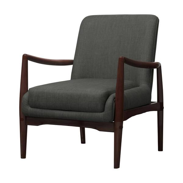 Coaster Home Furnishings Dark Grey and Brown Upholstered Wooden