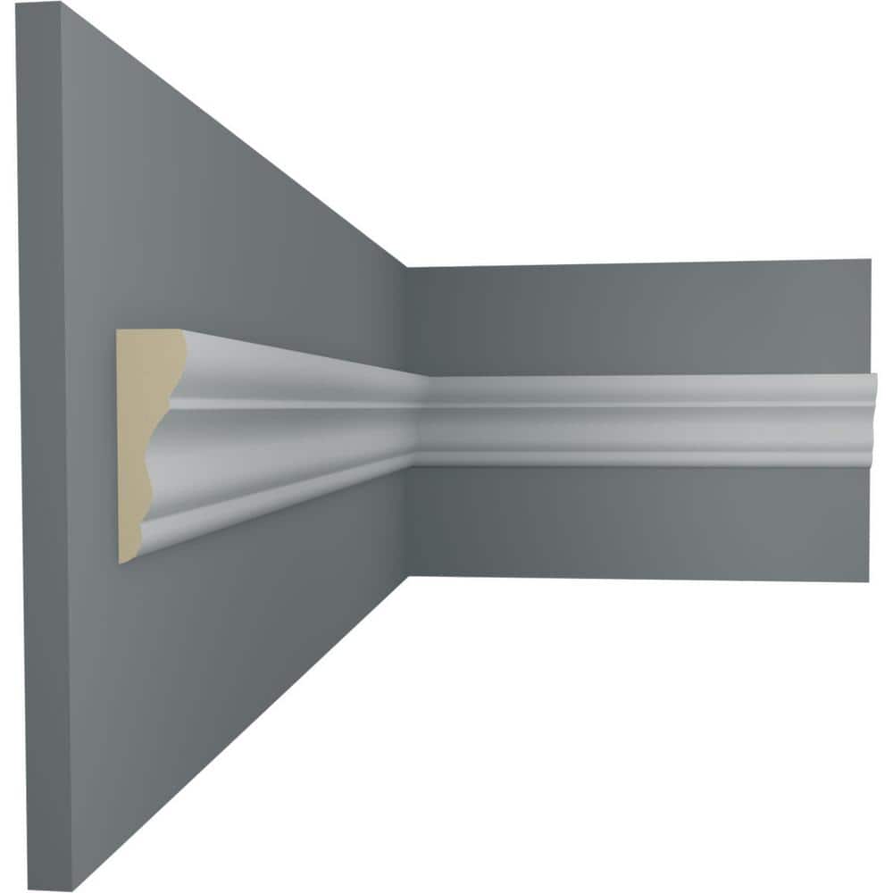 Claremont White Polyurethane Decorative Chair Rail Moulding
