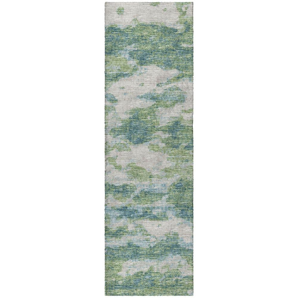 Dream Shag Premium Machine Washable Abstract ADS71 Green 2 ft. x 7 ft. Runner Rug price history on PriceWatchPro