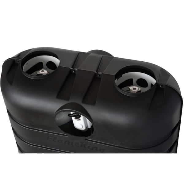 Flame King Heavy Duty Dual Black Propane Tank Cover For Off