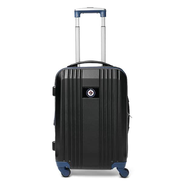 NHL Winnipeg Jets 21 in. Navy Hardcase 2-Tone Luggage Carry-On Spinner Suitcase