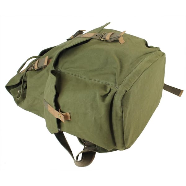 Vagarant 15 in. H Khaki Sport Canvas Backpack Rucksack C03KK - The