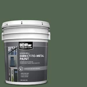 5 gal. #S410-7 Equestrian Green Eggshell Direct to Metal Interior/Exterior Paint