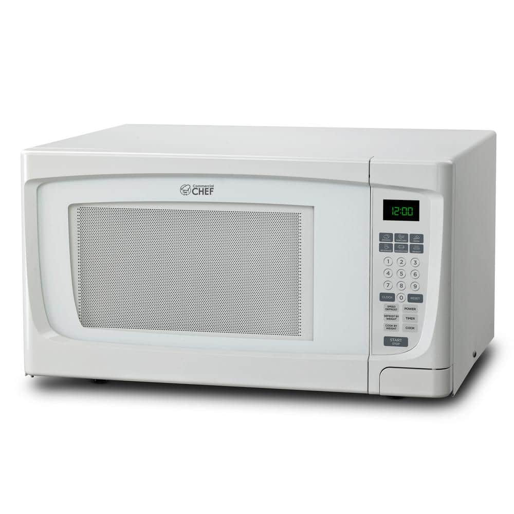 Commercial CHEF 17.8 in. Width 0.7 cu.ft. White, 700-Watt Countertop  Microwave Oven CHM7DWD - The Home Depot