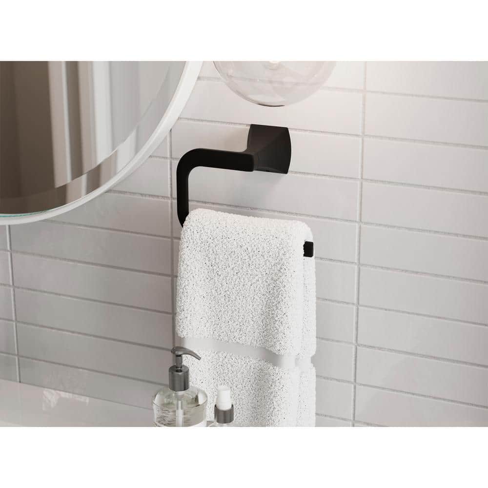 Matte Black Metal 3-Piece Bathroom Hardware Set