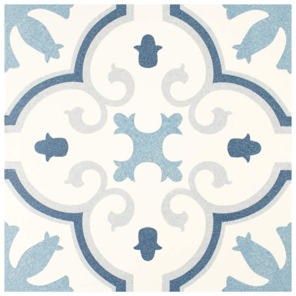 Monteca Blue 10 in. x 10 in. Porcelain Floor and Wall Tile (8.61 sq. ft./Case) price history on PriceWatchPro