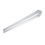 3 ft. 25-Watt 1-Lamp White Commercial Grade T8-Fluorescent Narrow Strip Light Fixture