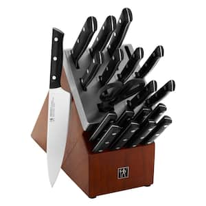 Dynamic Staineless Steel 20-Piece Self-Sharpening Knife Block Set