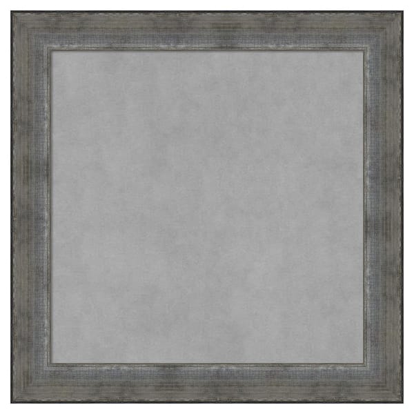 Amanti Art Forged Pewter 24 in. x 24 in Framed Magnetic Board