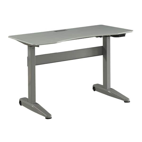 Furniture of America Talbott 47.25 in. Rectangular Gray Steel Standing Desk with Adjustable Height