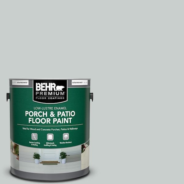 BEHR PREMIUM 1 gal. #720E-2 Light French Gray Low-Lustre Enamel Interior/Exterior Porch and Patio Floor Paint