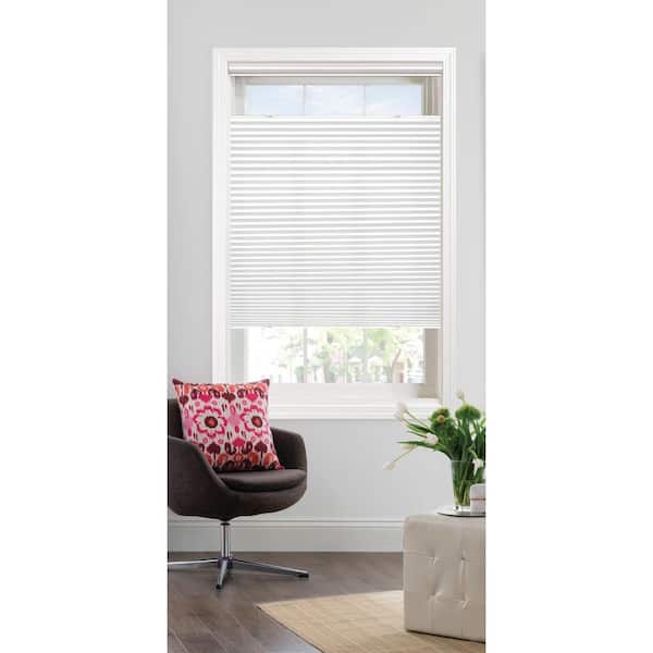 Bali Cut-to-Size White Light Filtering Cordless Fabric 9/16 in. Cut to Size Single Cell Top-Down Bottom-Up Cellular Shade 29 in. x 72 in.