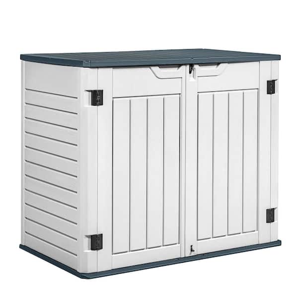 Tozey 4 ft. 2 in. x 2 ft. 5 in. 205 Gal. Horizontal Resin Storage Deck Box