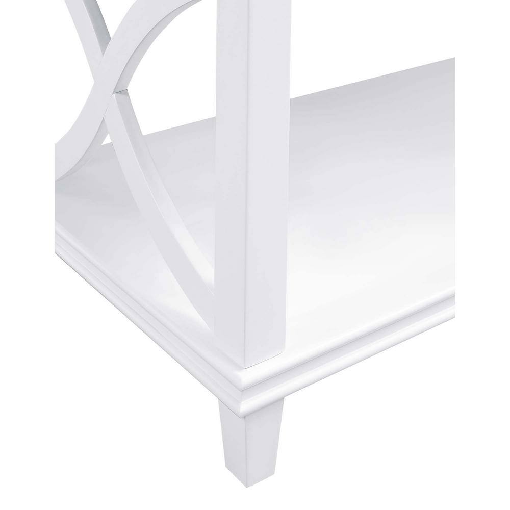 Florence Driftwood and White Rectangular Coffee Table with Shelf