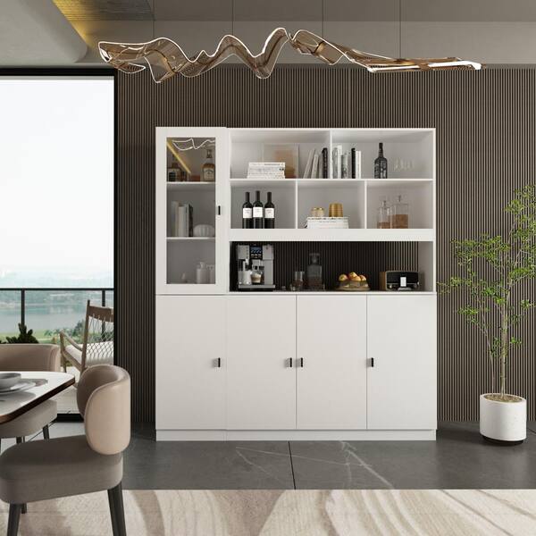 102-8/不二見焼/向付9客 FUFU&GAGA White Modern Makeup Vanity Desk 9 Drawers Wood