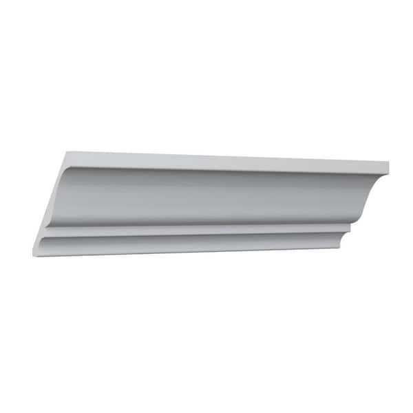 Ekena Millwork WM45 0.59 in. D x 5.25 in. W x 96 in. L Wood (Finger Joint Pine) Crown Molding