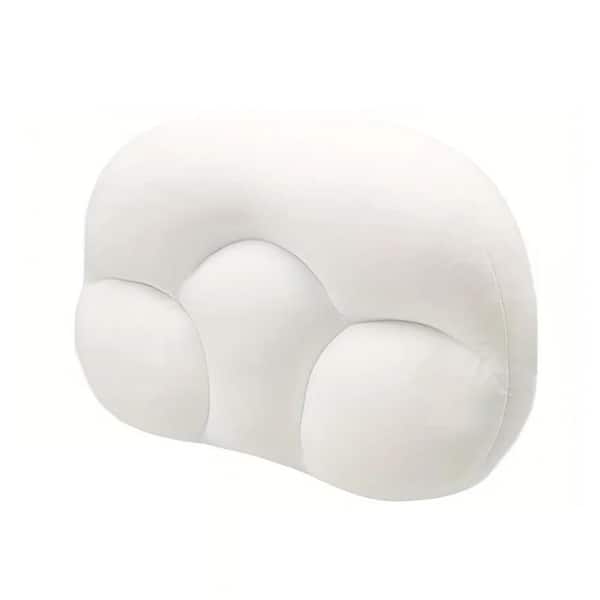 All-Round Cloud Standard Pillow with Ultra-Soft Memory Foam and Egg Groove Design for Neck and Shoulder Support, White