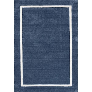 Hera 7 ft. 10 in. X 10 ft. 2 in. Blue/Ivory Geometric Indoor Area Rug