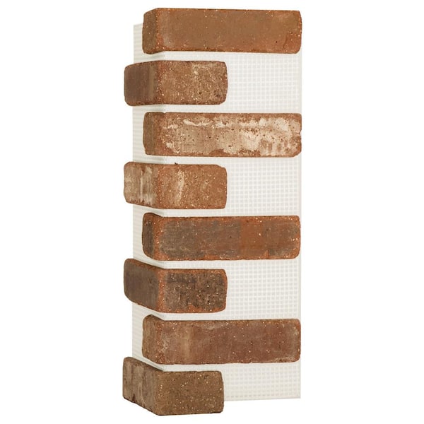 Old Mill Brick Brickwebb Castle Gate Thin Brick Sheets - Corners (Box of 3 Sheets) 21 in. x 15 in. (5.3 lin. ft.)