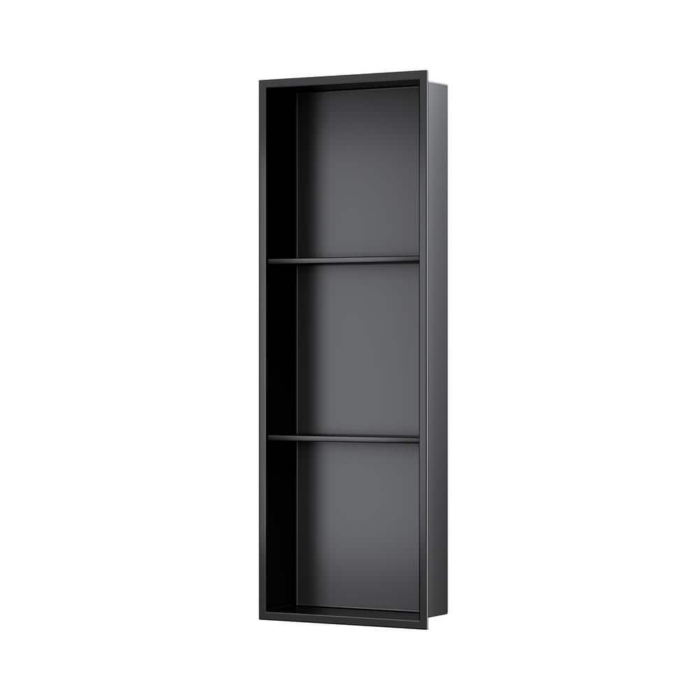 36 in. W x 12 in. H x 4 in. D Recessed Triple Shelf Bathroom Shower Niche i