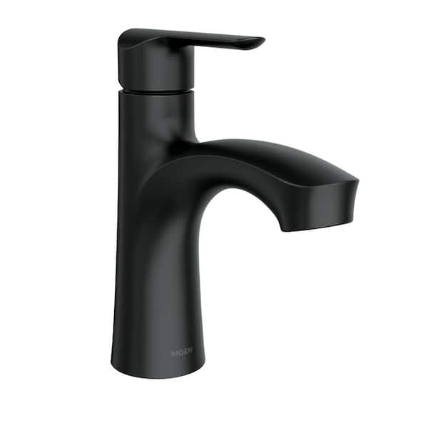 MOEN Findlay Single-Handle Single-Hole Bathroom Faucet in Matte Black