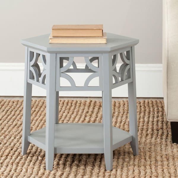 Light gray sales end tables