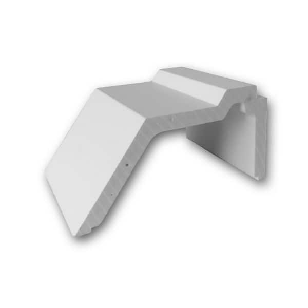 ORAC DECOR 5-1/2 in. D x 2-7/8 in. W x 4 in. L Primed White Plain Polyurethane Crown Moulding Sample