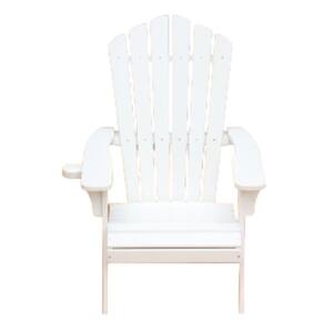 Patio Outdoor Polystyrene White Oversized Adirondack Chair
