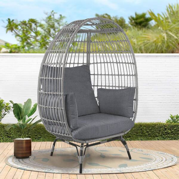 Grey egg garden online chair