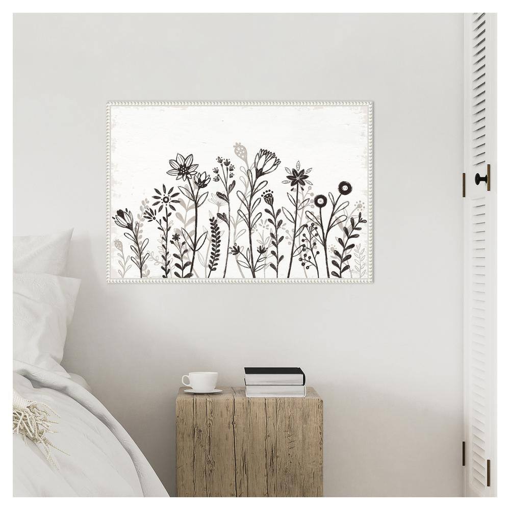 Amanti Art 33"x23" Our Nest IX Florals by Janelle Penner Framed Canvas Wall Art Print: Modern Botanical Lithograph, Polystyrene Frame