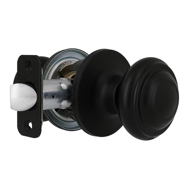 Mulholland Matte Black Hall/Closet Passage Door Knob
