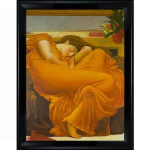 Flaming June by Lord Frederic Leighton Black Matte King Framed Oil Painting Art Print 37 in. x 47 in.